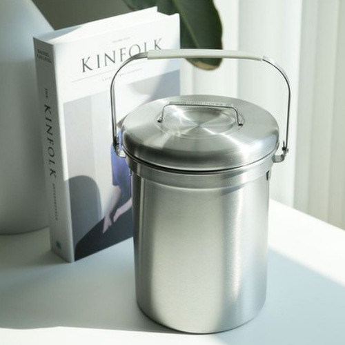 아베라 국산 포스코 304 올스텐 음식물 쓰레기통 3L