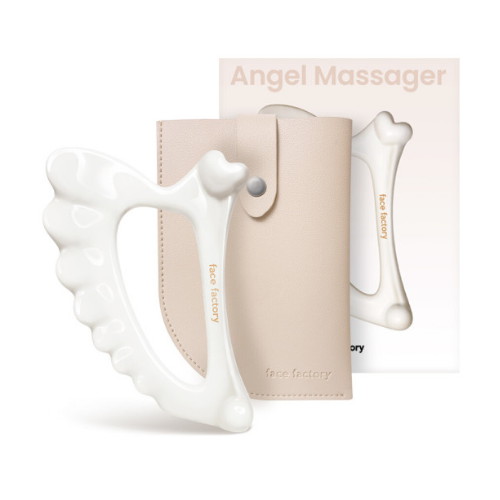 큐비스트 페이스팩토리 세라믹 엔젤 괄사 마사저 (1개)_이미지