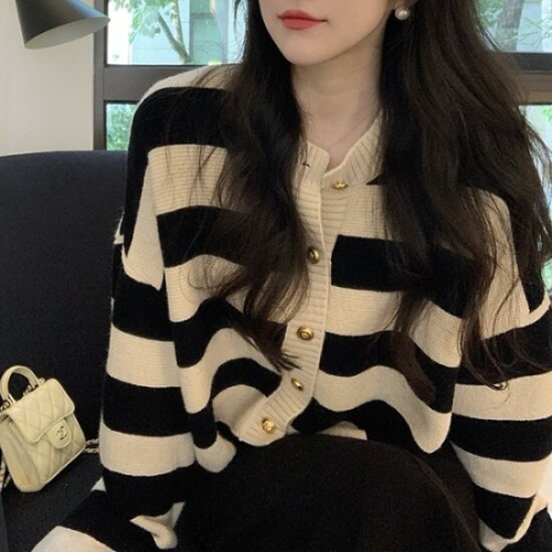  몽드 퓨어링스트라이프가디건 mde2301597