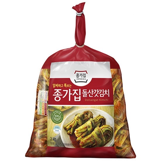 종가 돌산 갓김치 3kg (1개)_이미지