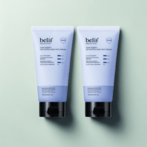 LG생활건강 빌리프 슈퍼 나이츠 하이 수딩 비건 팩 클렌저 150ml (2개)