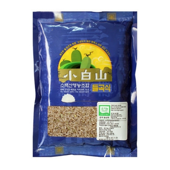 소백산 유기농 현미 500g
