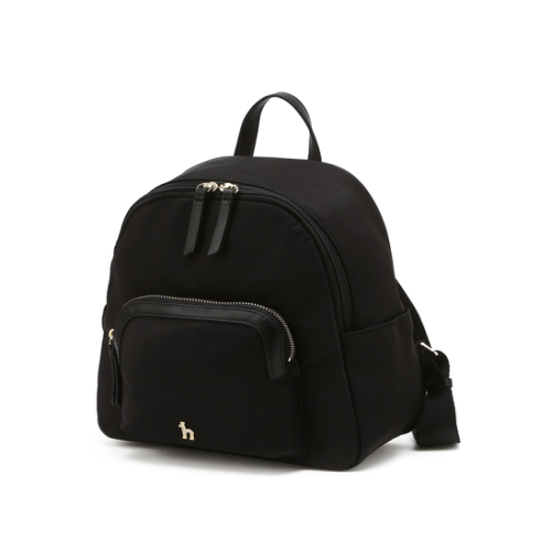 LF 헤지스 블랙 단색 나일론 미니백팩_HIWA5E452BK