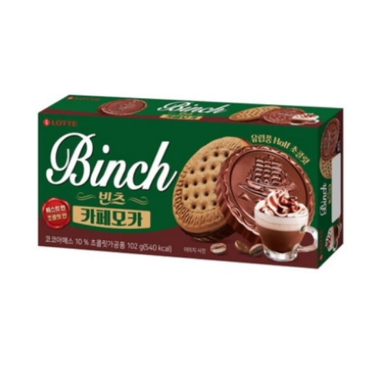 롯데웰푸드 빈츠 카페모카 102g (5개)
