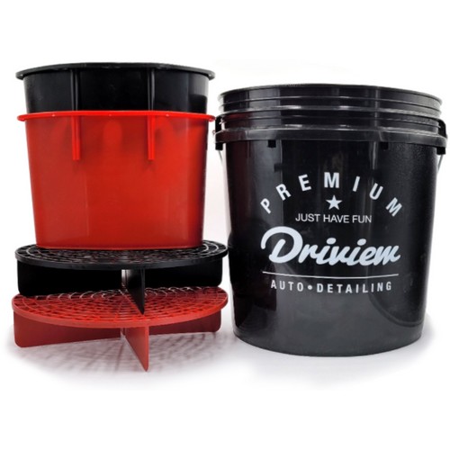 세차 버킷 18L + 멀티가드 + 사이드버킷