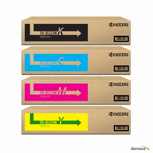 Kyocera ��ǰ TK-8329KK, TK-8329KC, TK-8329KM, TK-8329KY 4�� ��Ʈ