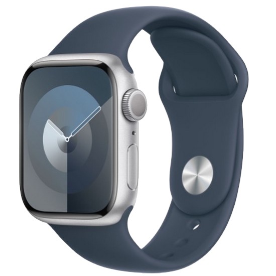 APPLE 워치 시리즈9 41mm 실버 알루미늄 (스포츠밴드)