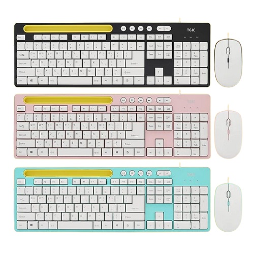 TGIC TGC-MK320 키보드 마우스 세트 (민트)_이미지