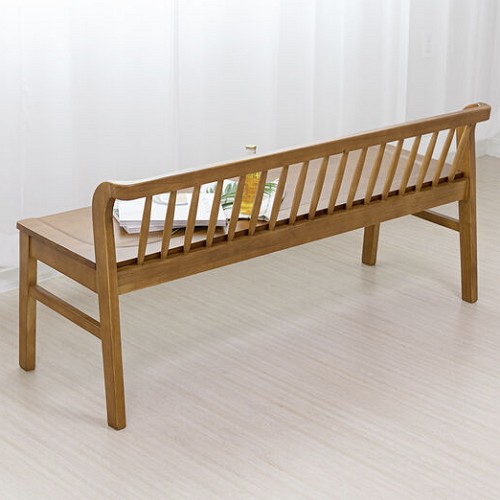 라로퍼니처 그라나다 원목 벤치의자 3인용_이미지