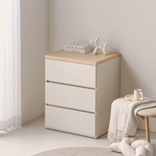 두리앳가구  아이비 3단 속깊은 서랍장 600