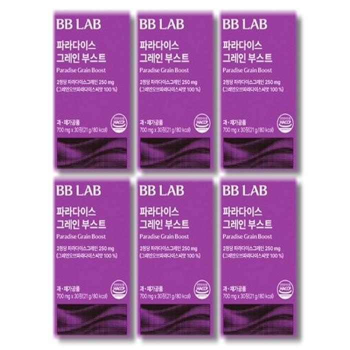 비비랩 파라다이스 그레인 부스트 30정 (6개)_이미지