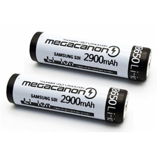 신아C&C 메가캐논 리튬이온 18650 2900mAh 벌크 (2개)_이미지