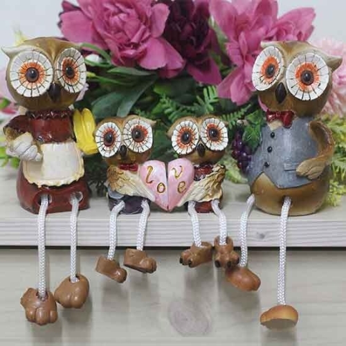 미트라샵 부엉이 LOVE가족 패밀리 4SET