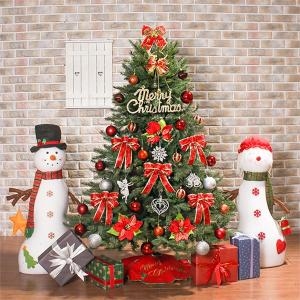 트리 카니발 골드&레드 전나무 혼합 트리 풀세트