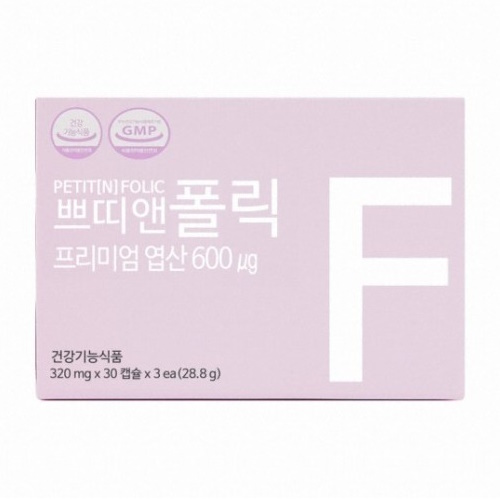 쁘띠앤 쁘띠앤폴릭 320mg 60캡슐 (1개)_이미지