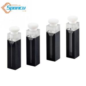 마이크로 JGS1 석영 큐벳 셀 검은 벽 및 플러그 내부 너비 1mm 2mm 3mm 4mm 350-1400ul 2 개