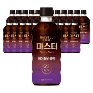 동서식품 맥스웰하우스 마스터 헤이즐넛 블랙 500ml (24개)_이미지