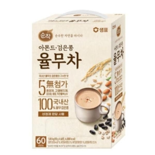 샘표식품 순작 아몬드 검은콩 율무차 18g 60개입 (1개)_이미지