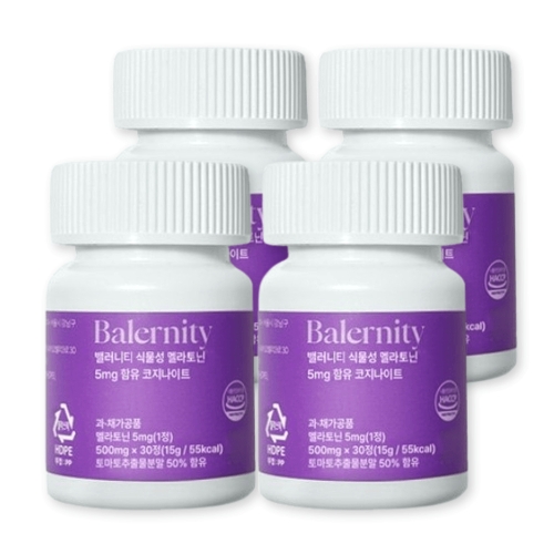 밸러니티 식물성 멜라토닌 30정 (4개)