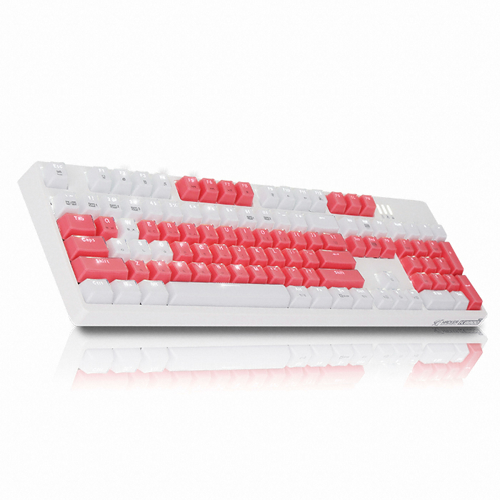 앱코 HACKER K8800 카일 광축 완전방수 축교환 크리스탈 키캡 (화이트 V2, 클릭)_이미지