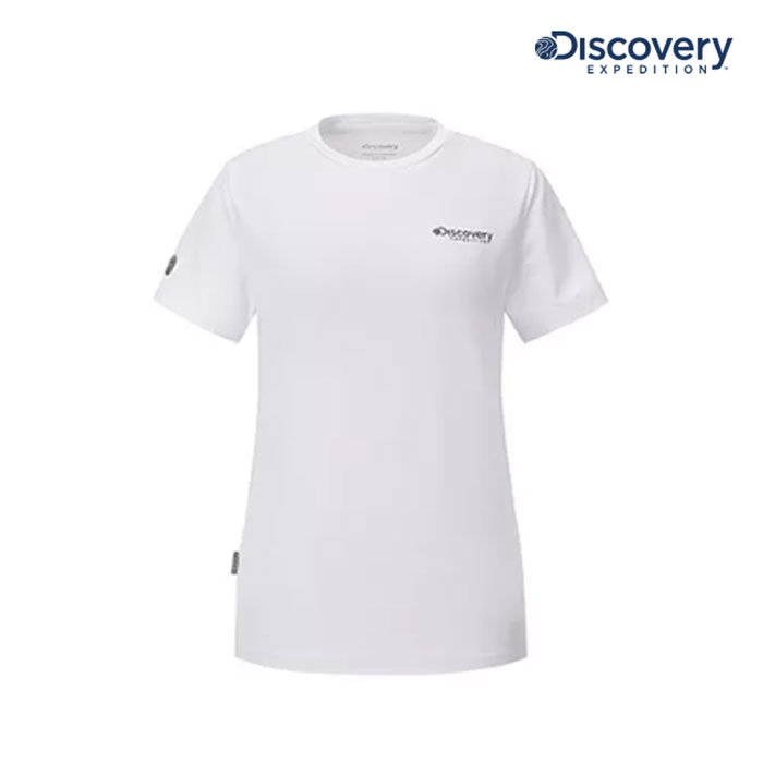 디스커버리 익스페디션 아치 로고 쿨링 반팔티셔츠 DWRS6D023-WHS