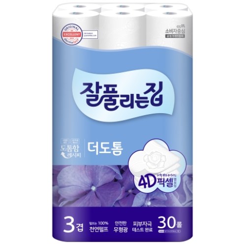 미래생활 잘풀리는집 더도톰 25m (30롤) (1팩)