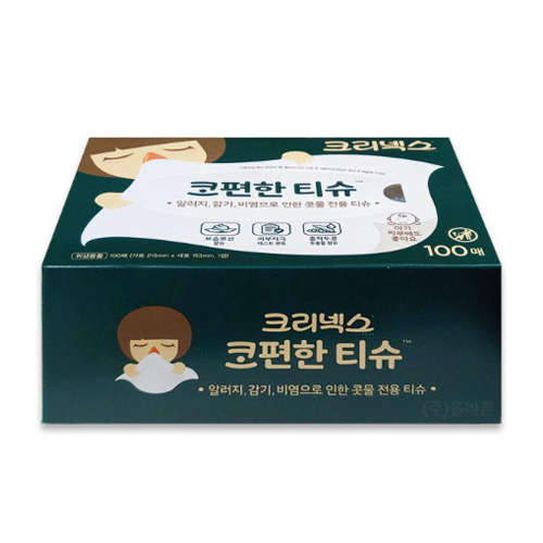 크리넥스 코편한 티슈 100매 (1팩)_이미지