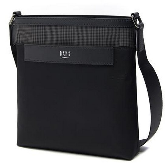 LF 닥스 부분체크 크로스백 DBBA2E332BK