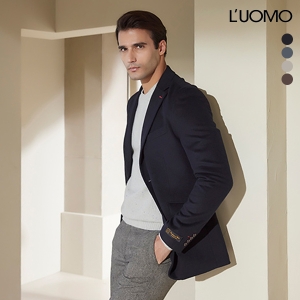 루시앙 워모 울 캐시미어 퀼티드 트리밍 자켓