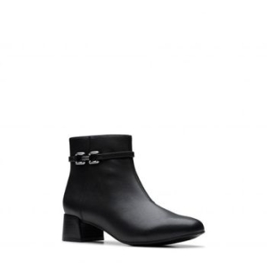 클락스 우먼 Iridessa 에어 앵클 부츠 와이드 Width Available 블랙 레더 10940840