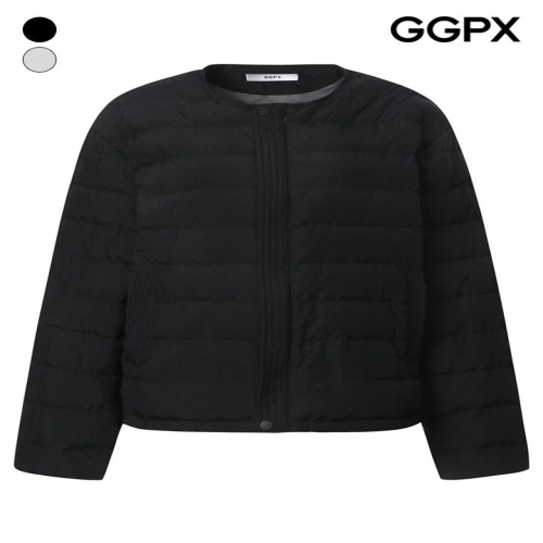  GGPX 노카라 더블 클로징 덕다운 패딩 점퍼 GPBJP002B
