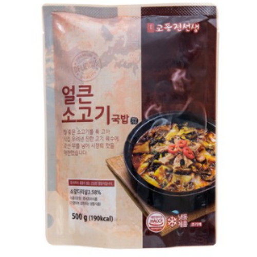 교동전선생 얼큰 소고기국밥 500g (16개)