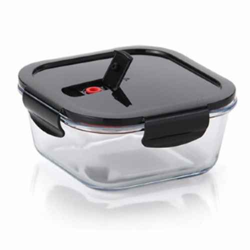 네오플램 네오벤트 글라스 밀폐용기 정사각 520ml (4개)