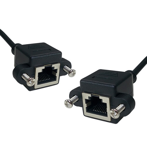 라인업시스템 LANSTAR LS-5FTPSD-FF0.2M CAT.5e FTP 랜 커플러 케이블 (0.2m)_이미지