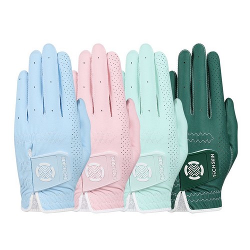 엑스앤글러브 테크스킨 플렉스 핏 컬러 합피 골프장갑 (1개)_이미지