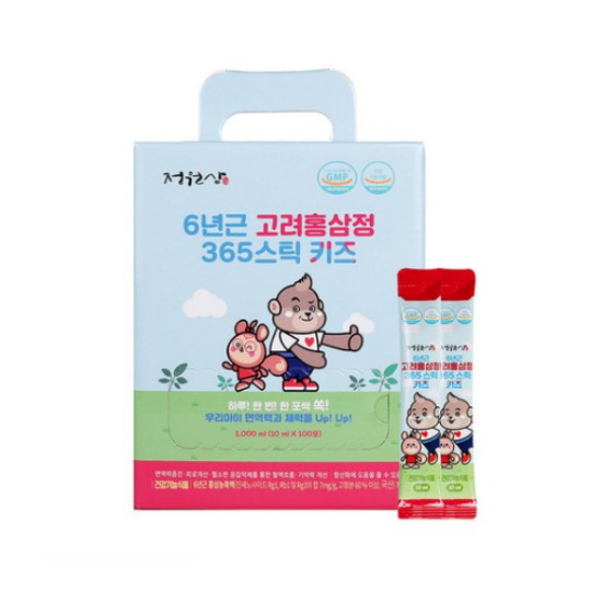 네이처가든 정원삼 6년근 고려홍삼정 365스틱 키즈 10ml 100포