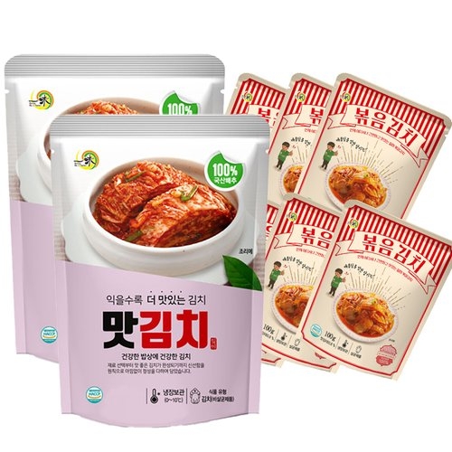 일미 맛김치 200g x 2개 + 볶음김치 100g x 5개