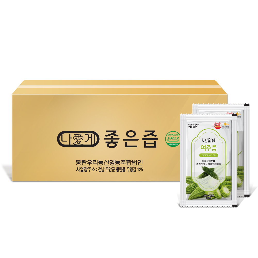 몽탄우리농산협동조합 나애게 여주즙 100ml 90포 (1개)_이미지