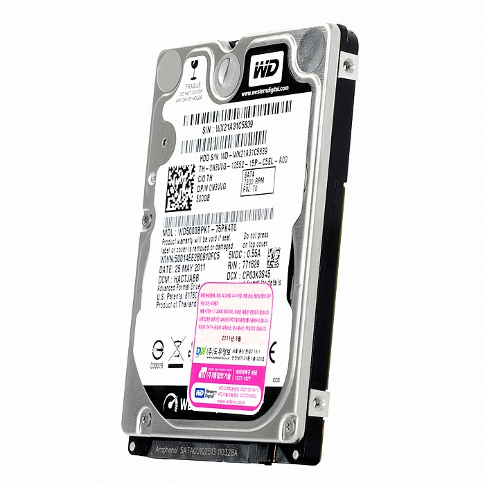 Western Digital WD MOBILE BLACK SATA2/7200/16M/��Ʈ�Ͽ�