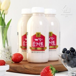 이마트 트레이더스 웰굿 강훈목장 수제 딸기요거트 500ml x 6_이미지