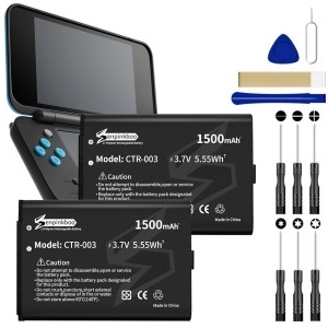 스위치 프로 컨트롤러 HAC-013 /스위치 3DS 2DS용 센핑크부 2팩 CTR-003 배터리 업그레이드 및 툴
