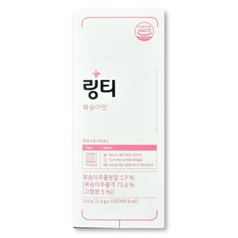 <b>링티</b> 복숭아맛 11.6g 10포