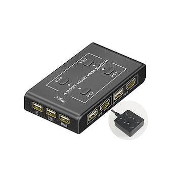 라인업시스템 LANSTAR LS-HD4<b>KVM</b>-N 4:1 HDMI <b>KVM</b> <b>스위치</b>