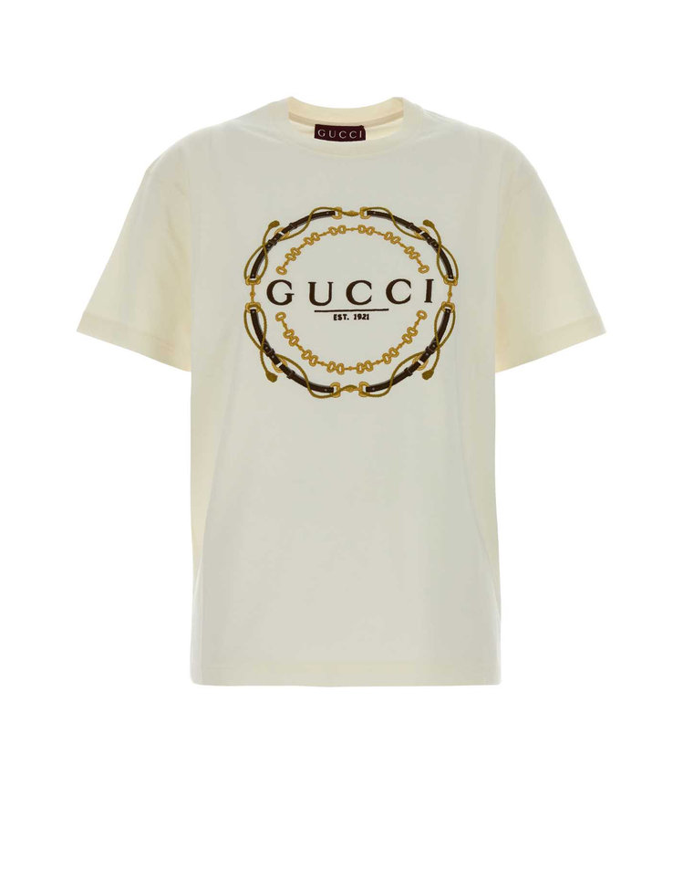  구찌 반팔 티셔츠 837959XJHQY 9750 White