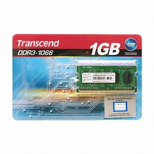 트랜센드 노트북 DDR3-1066 (1GB)_이미지