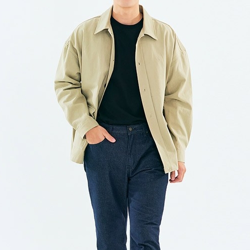 빅사이즈클럽 CRAMP 면 포켓 테이커 자켓_이미지