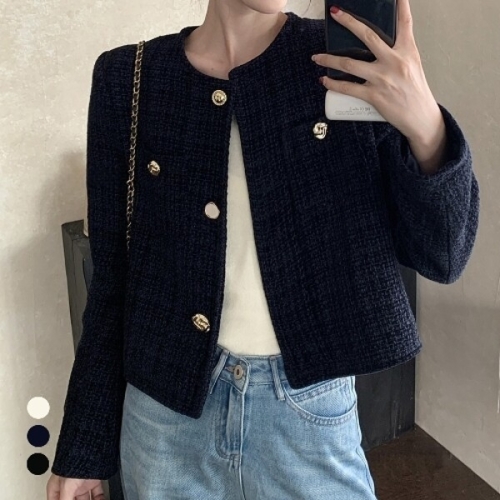 클라셰 트위드하프레이디자켓_B6S0236