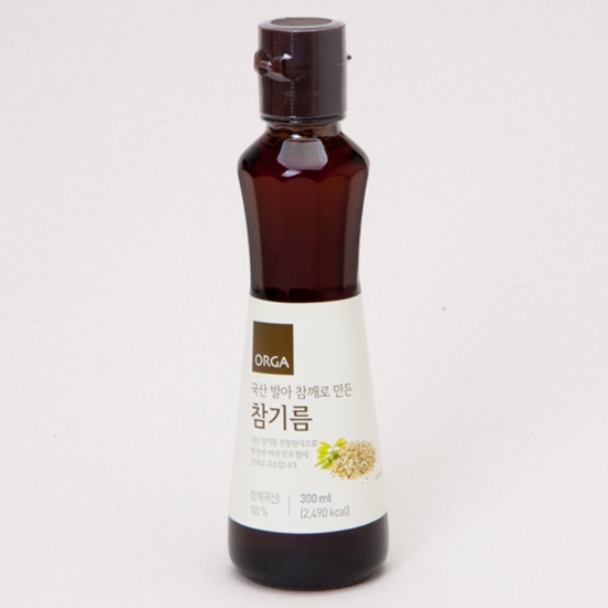 ORGA 국산 발아 참깨로 만든 참기름 300ml (1개)_이미지