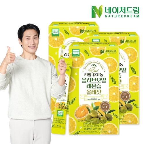 네이처드림 유기농 올리브오일 레몬즙 올레샷 280ml(20mlx14입) (3개)_이미지