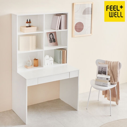  필웰 무노 서랍형 전면책장 책상세트 [1000x600]